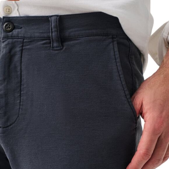 FAHERTY Navy Stretch Terry Chino Pant Size 32X32 - Picture 14 of 14